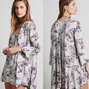 Free People Tree Swing Hobo Floral Tunic Dress